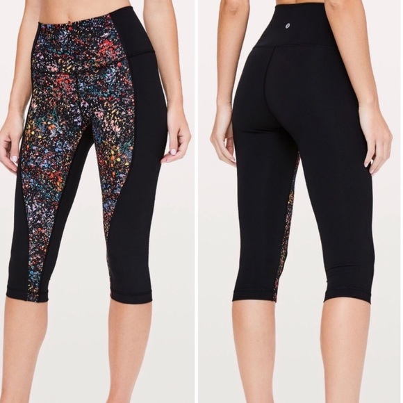 lululemon athletica Pants - Lululemon Wunder Under High Rise Crop Flowerescent